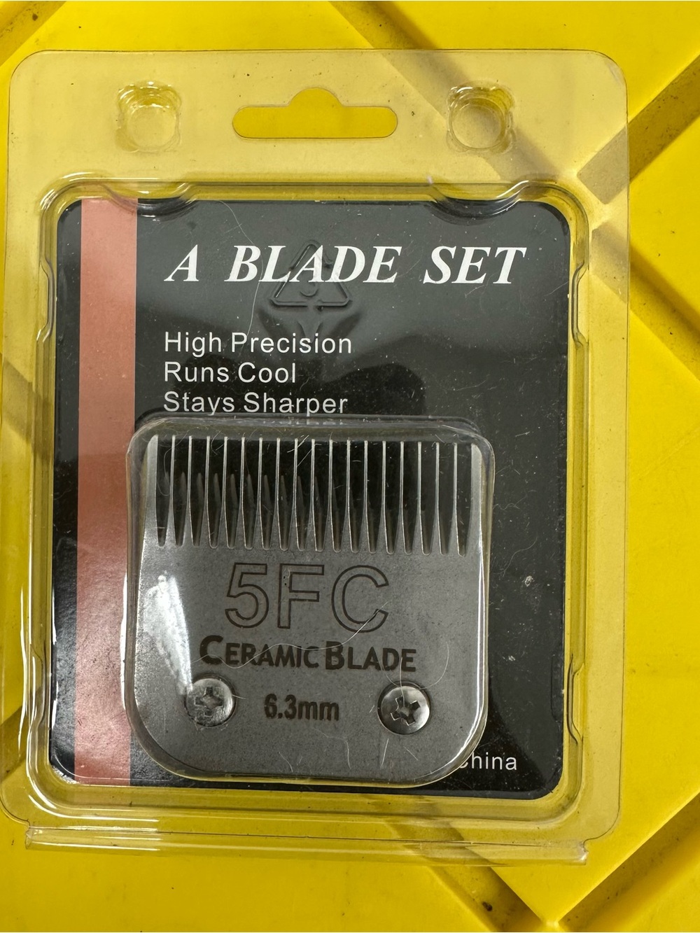 A Blade Set 5FC Ceramic Blade - Silver 5FC Ceramic Clipper Blade Set 3.2mm Repla